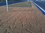 stamped asphalt median random stone pattern anchorage 4
