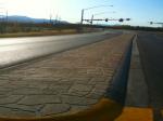 stamped asphalt median random stone pattern anchorage 5